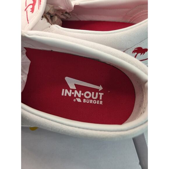 IN N OUT BURGER SLIP ONS SIZE MENS SIZE 12 DRINK CUP PALM TREE LIMITED ED - Picture 6 of 7